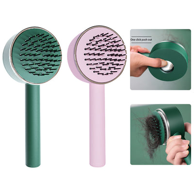 One-key Self-cleaning Hair Brush Anti-Static Airbag Massage Comb