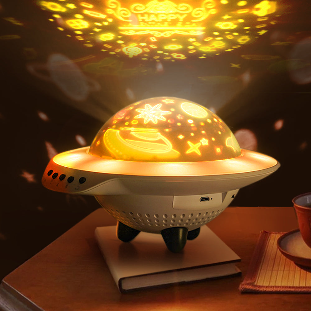 UFO Star Night Light Projector for Kids Creative Toys Stars Projection Lamp Adult Sleep Helper