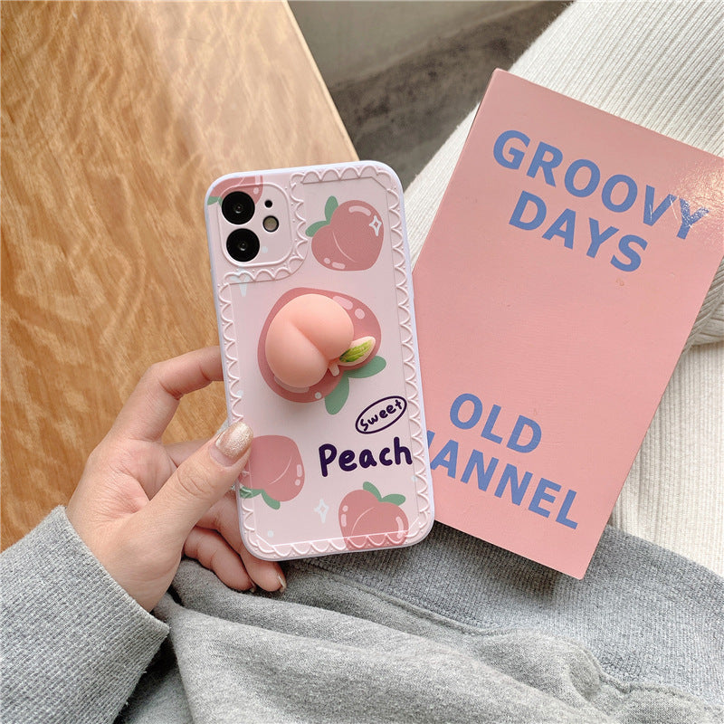 Three-Dimensional Pinch Peach Phone Case