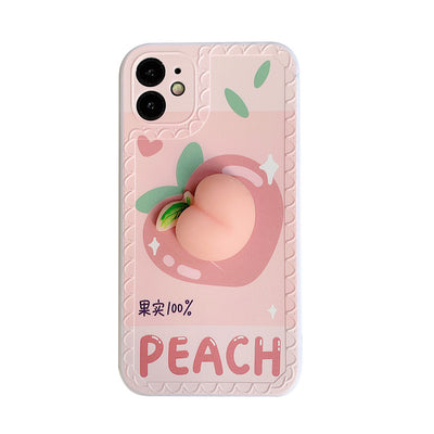 Three-Dimensional Pinch Peach Phone Case