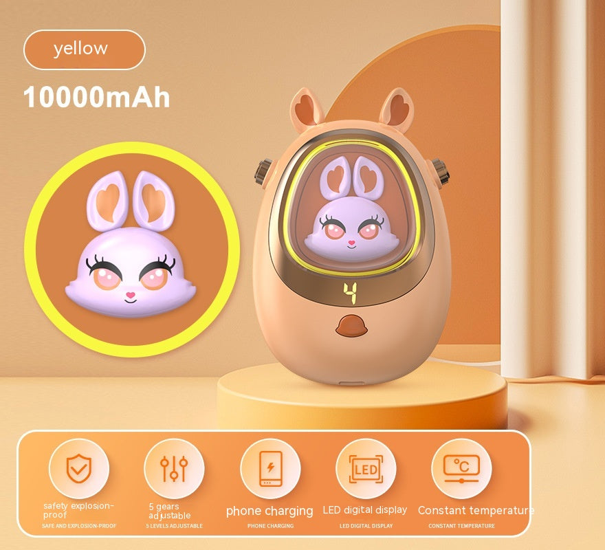 Power Bank Two-in-one Cartoon Mini Heating Pad