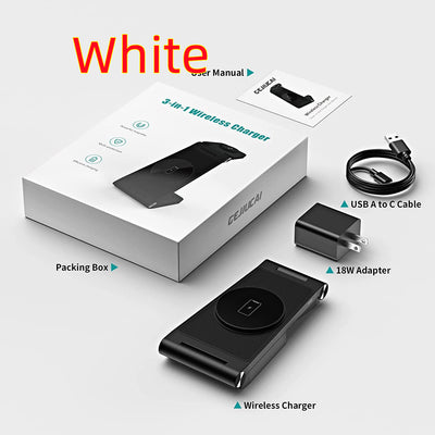 New Vertical Folding Magnetic Three-in-one Wireless Charger