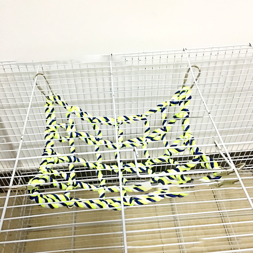 Parrot climbing net