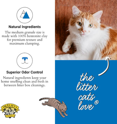 Dr. Elsey’s Premium Clumping Cat Litter - Ultra - 99.9% Dust-Free, Low Tracking, Hard Clumping, Superior Odor Control, Unscented & Natural Ingredients