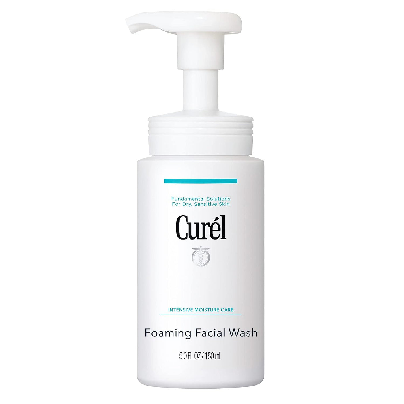 Curel Foaming Daily Face Wash - Sensitive Skin Care, Hydrating Cleanser, pH-Balanced, 5 oz