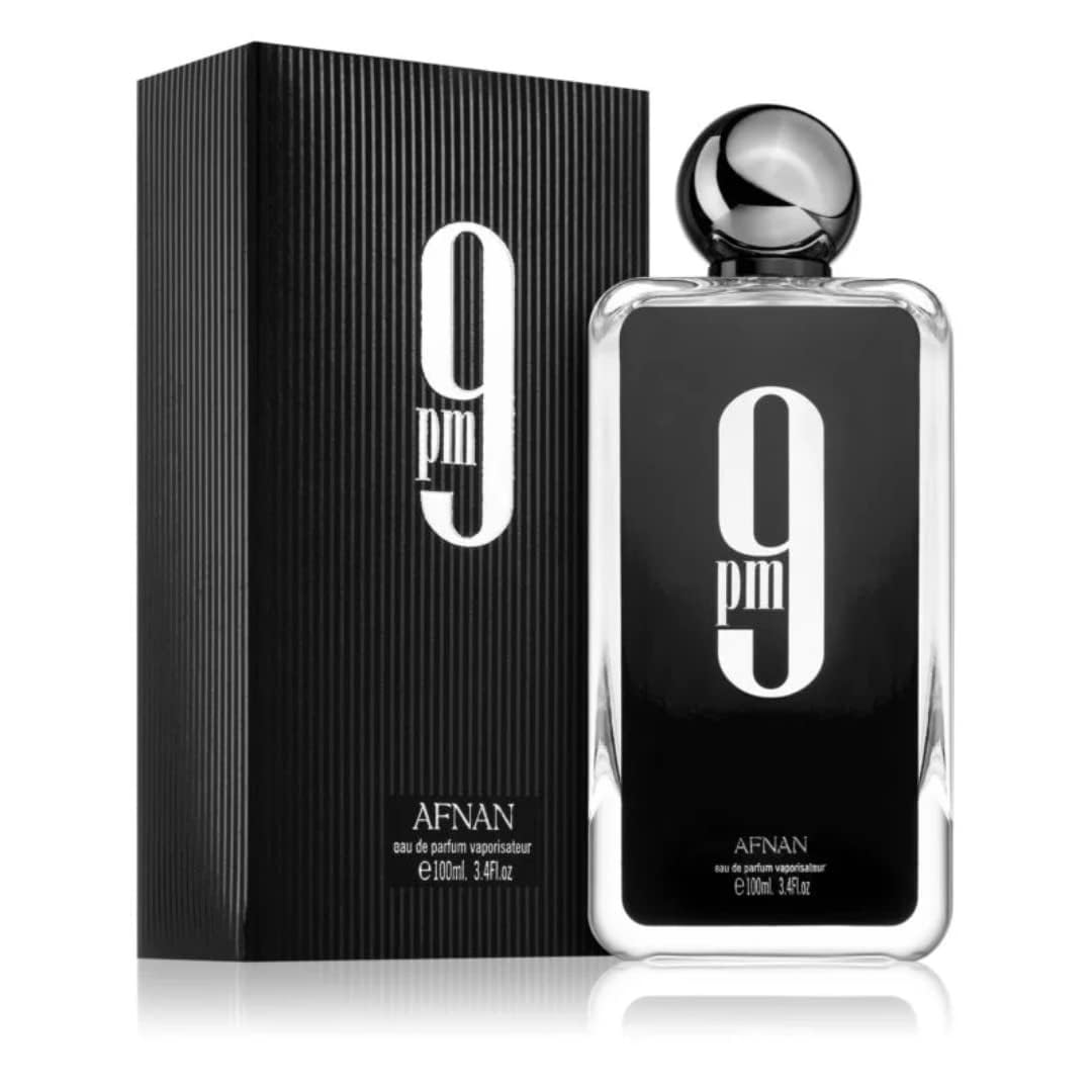 AFNAN 9 PM for Men Eau de Parfum Spray, 3.4 Ounce