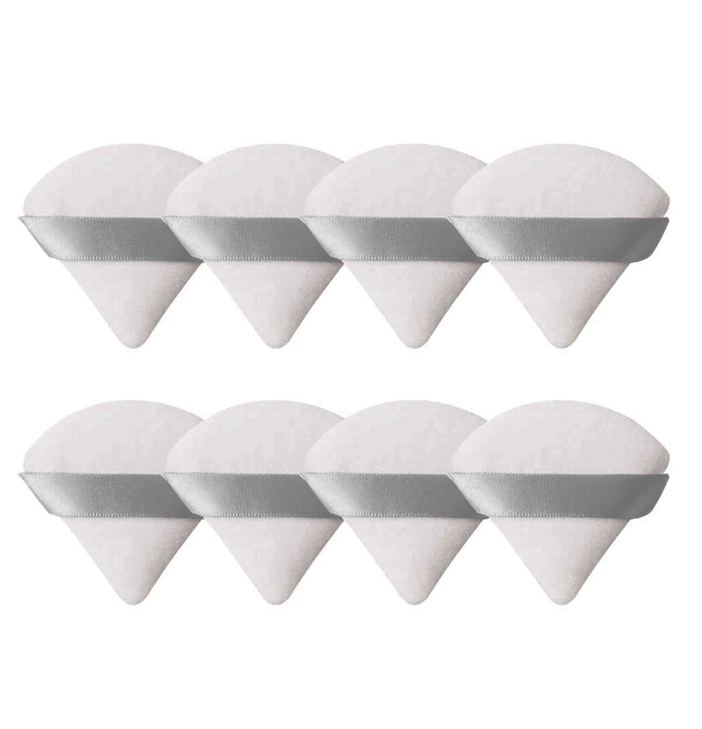 8 Pieces Triangle Powder Puff Face Soft Triangle Makeup Puff Velour Cosmetic Foundation Blender Sponge Beauty Makeup Tools