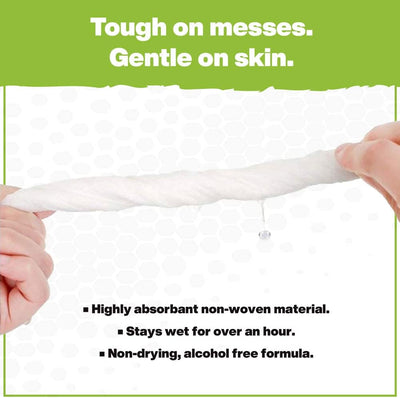 Crocodile Cloth Household Cleaning Wipes - 80 Heavy-Duty Biodegradable Wipes, Multipurpose Cleaner