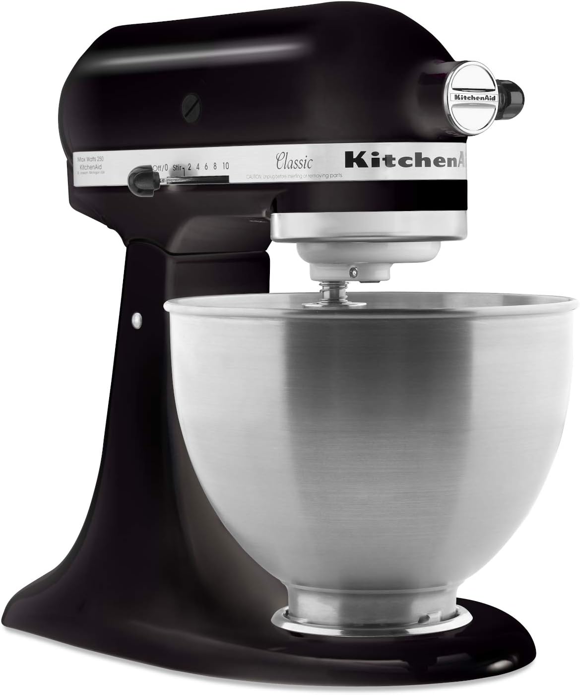 KitchenAid Classic Series 4.5 Quart Tilt-Head Stand Mixer K45SS, Onyx Black