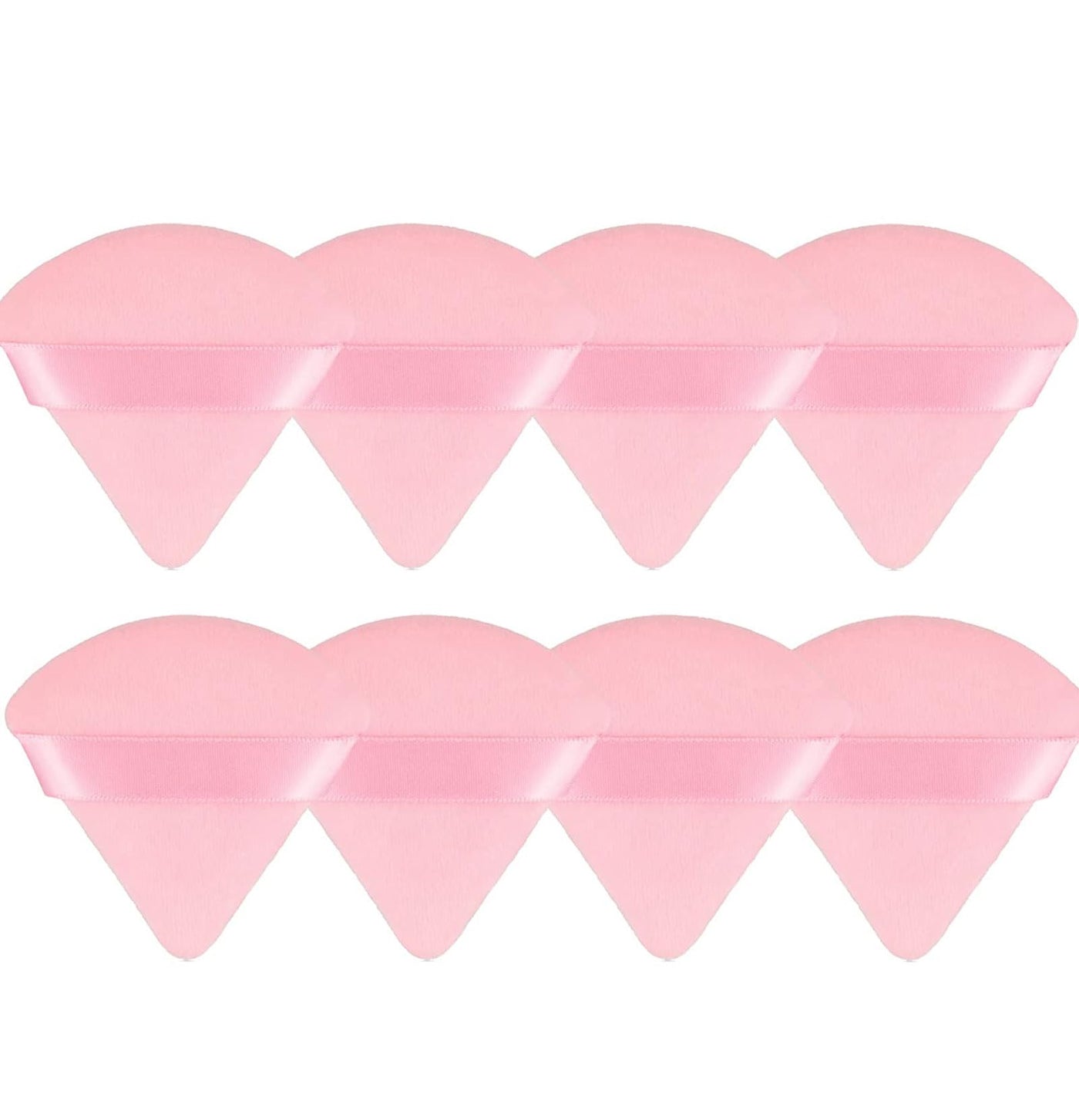 8 Pieces Triangle Powder Puff Face Soft Triangle Makeup Puff Velour Cosmetic Foundation Blender Sponge Beauty Makeup Tools