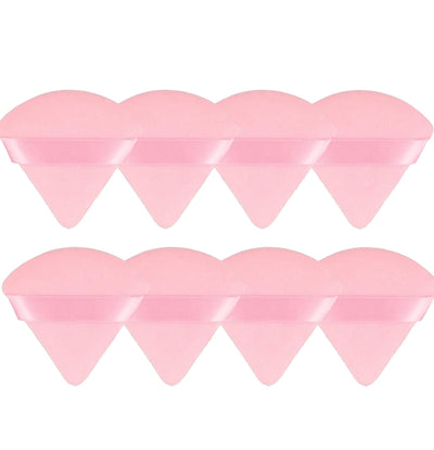 8 Pieces Triangle Powder Puff Face Soft Triangle Makeup Puff Velour Cosmetic Foundation Blender Sponge Beauty Makeup Tools