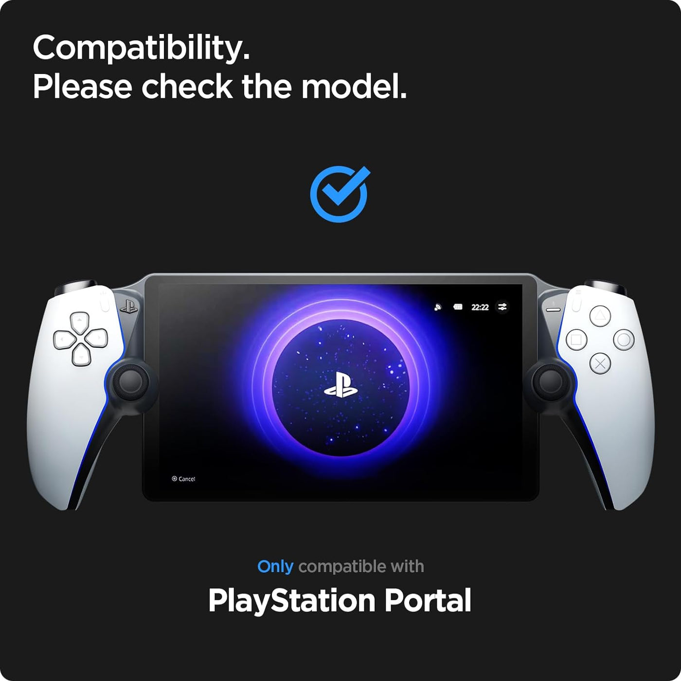 Spigen Tempered Glass Screen Protector for PlayStation Portal Remote - 1 Pack