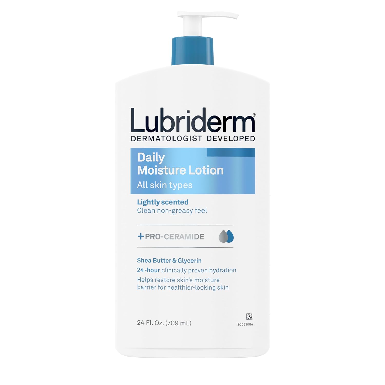 Lubriderm Daily Moisture Lotion - Pro-Ceramide, Shea Butter, Glycerin - 24 fl. oz