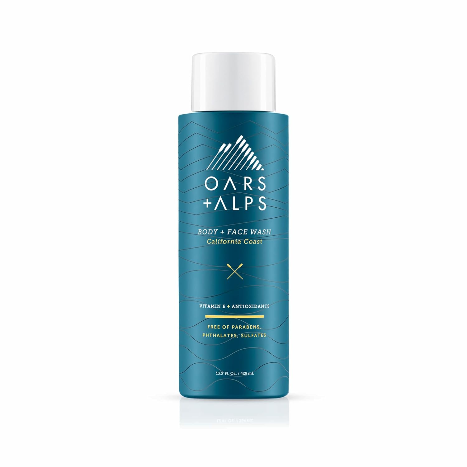 Oars + Alps Men's Moisturizing Body and Face Wash - California Coast - Sulfate Free - 1 Pack