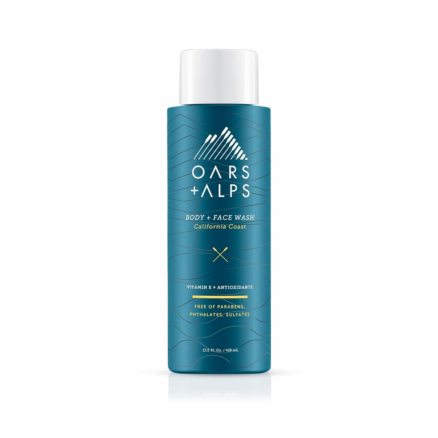 Oars + Alps Men's Moisturizing Body and Face Wash - California Coast - Sulfate Free - 1 Pack