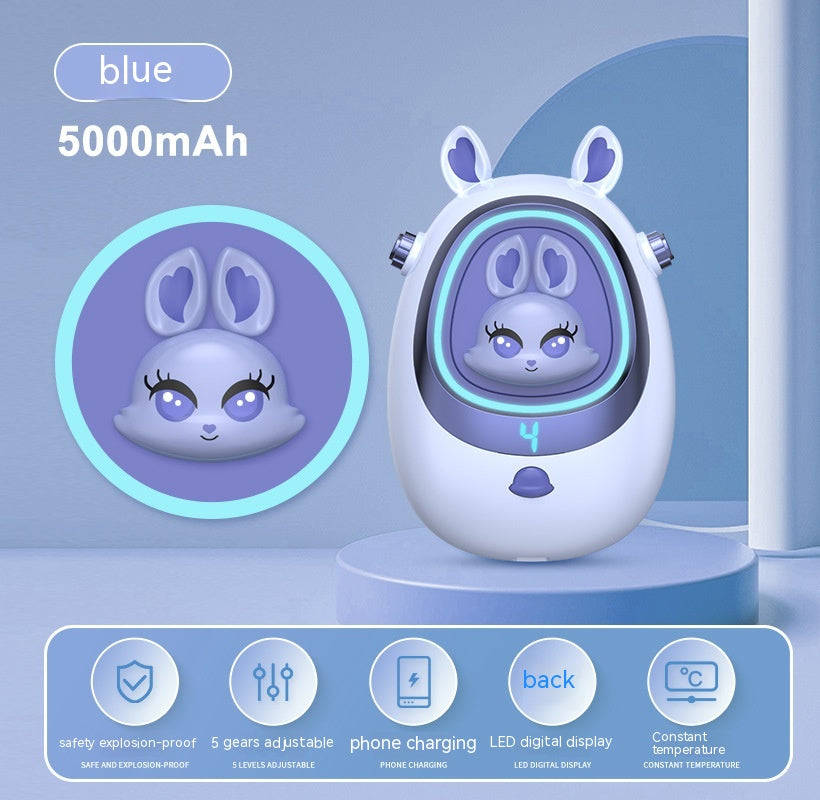 Power Bank Two-in-one Cartoon Mini Heating Pad