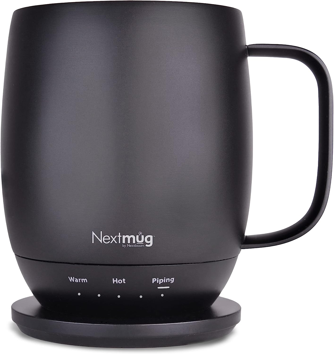 Nextmug - Temperature-Controlled, Self-Heating Coffee Mug (Black - 14 oz.)