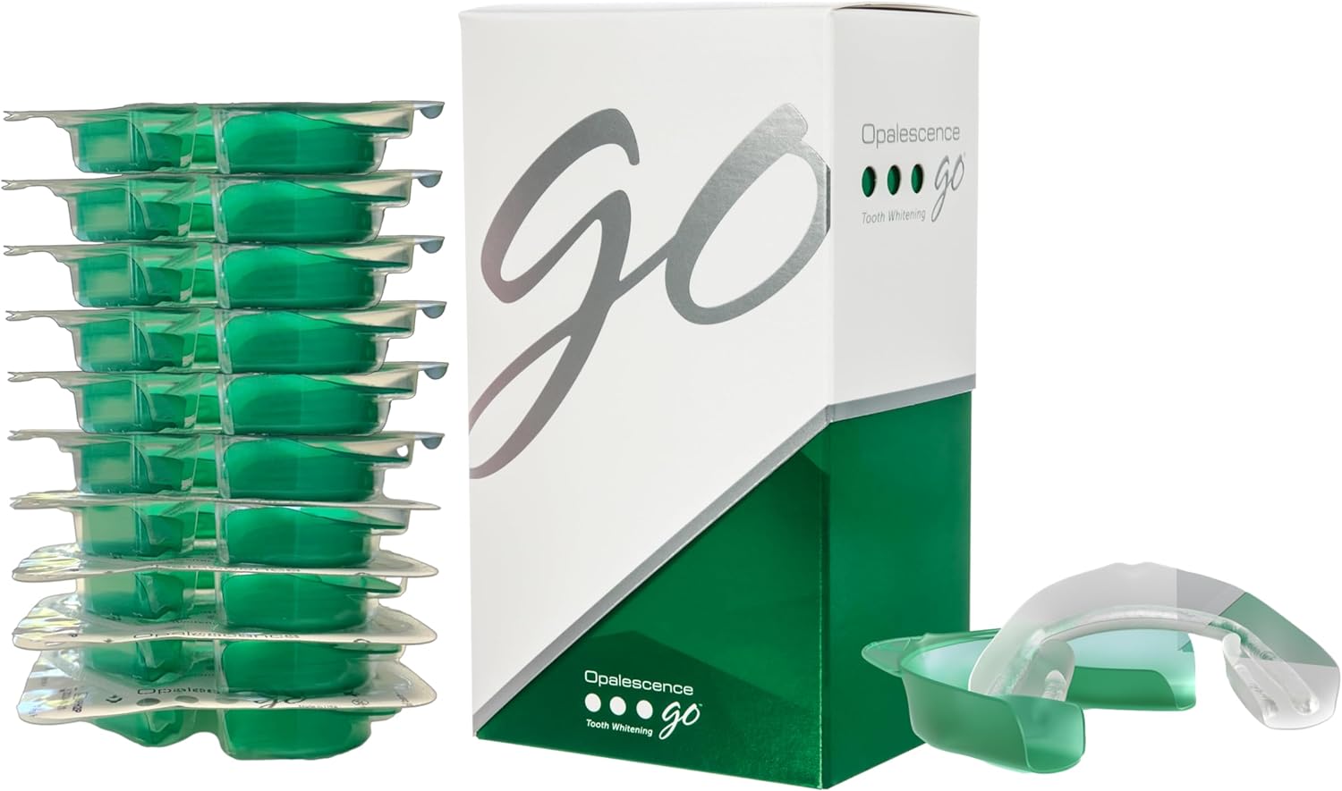 Opalescence Go 15 - Prefilled Whitening Trays, 10 Treatments, Mint