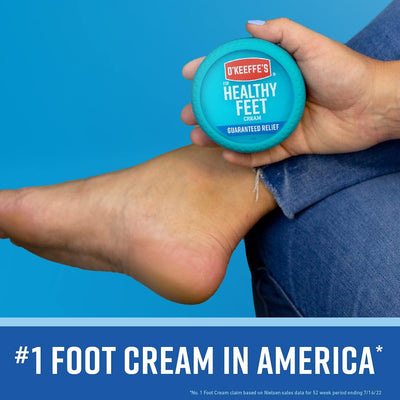 O'Keeffe's Healthy Feet Cream - Guaranteed Relief for Dry, Cracked Feet, 6.4 oz (Pack of 1)