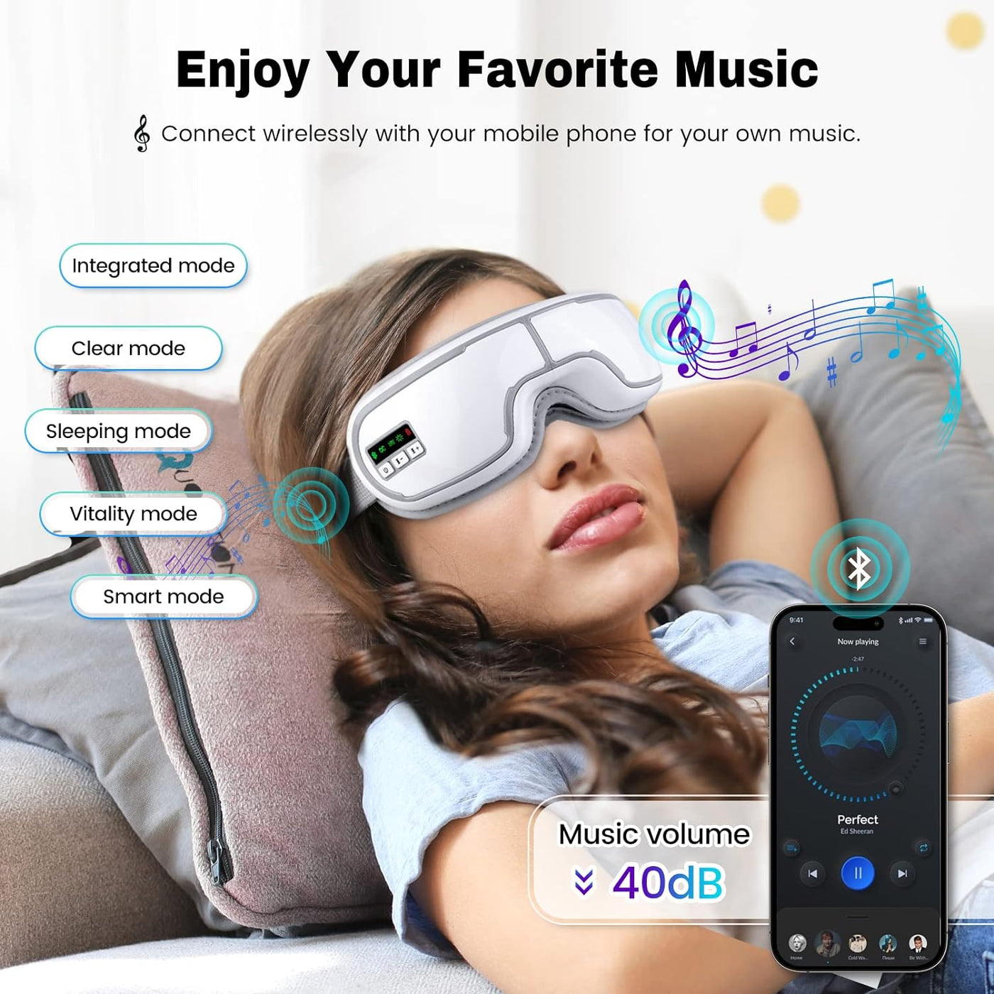 Eye Massager with Heat,FSA/HSA Eligible Eye Mask,Compression Massage,Eye Massager for Migraine Relief,Reduces Dark Circles, Eye Strain & Improve Sleep, Ideal Gift for Men/Women