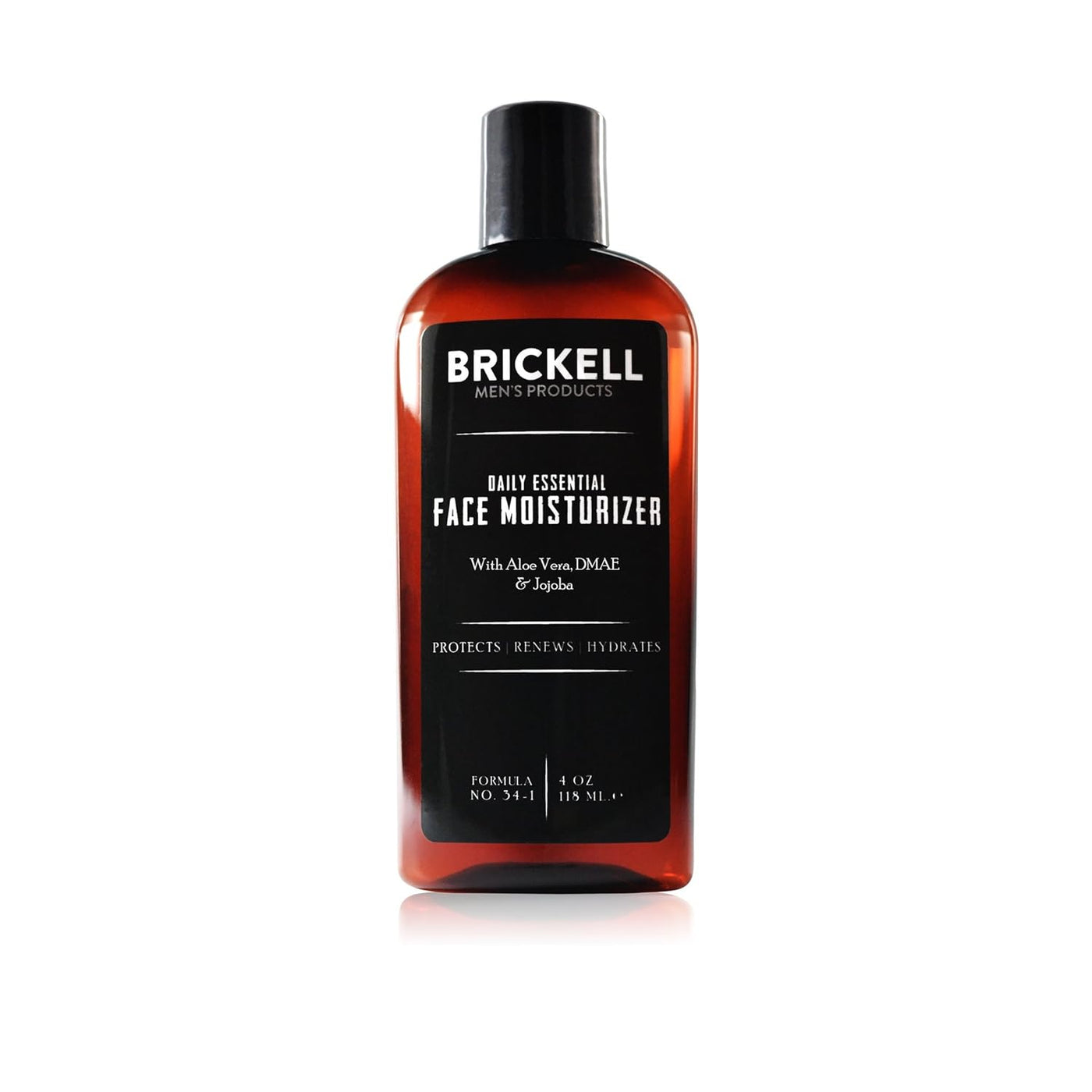 Brickell Men's Daily Face Moisturizer - Natural, Organic, 4 oz, Hyaluronic Acid, Green Tea, Jojoba
