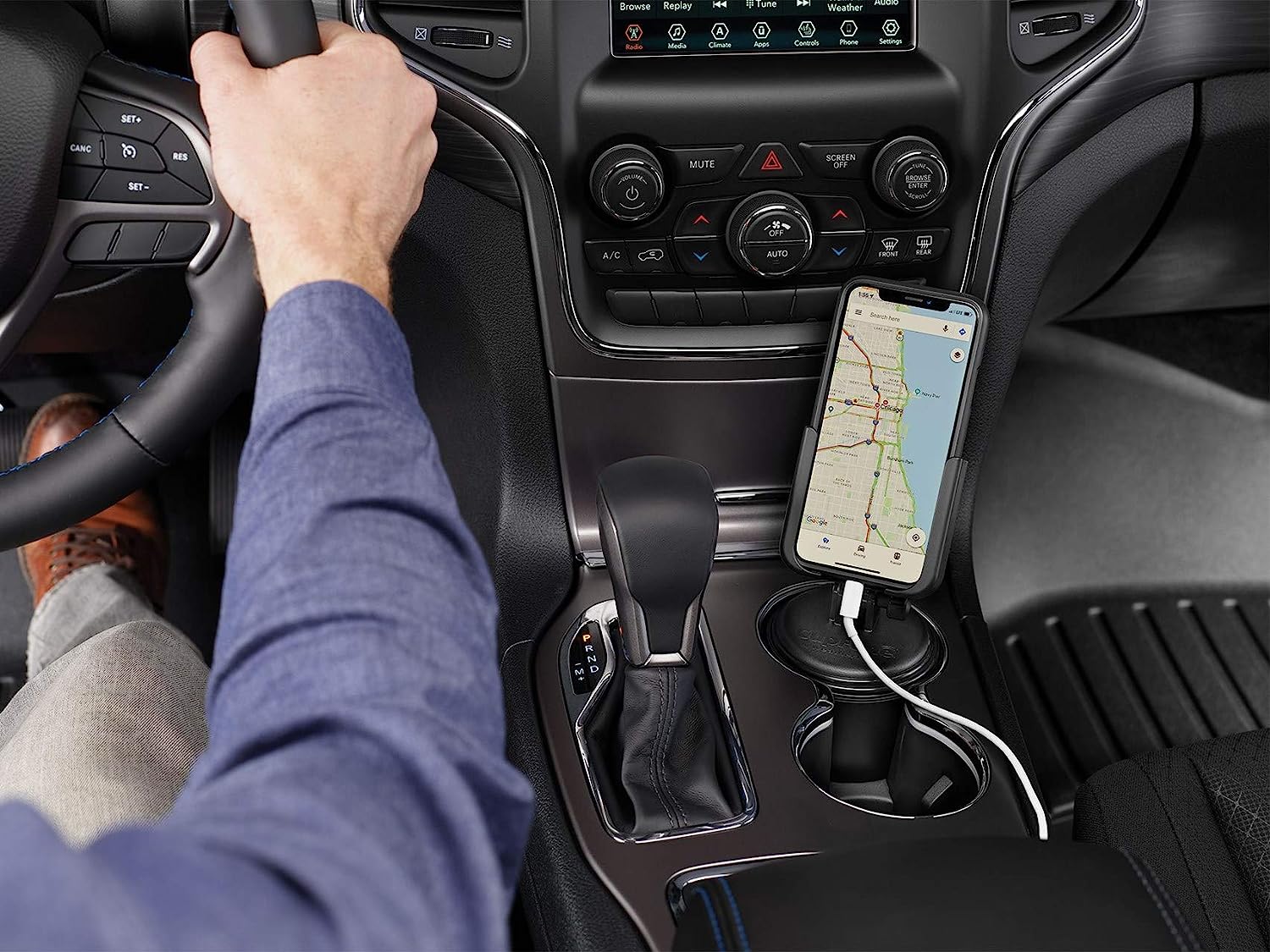 WeatherTech CupFone - Car Cup Holder Phone Mount, Compatible with iPhone & Smartphones