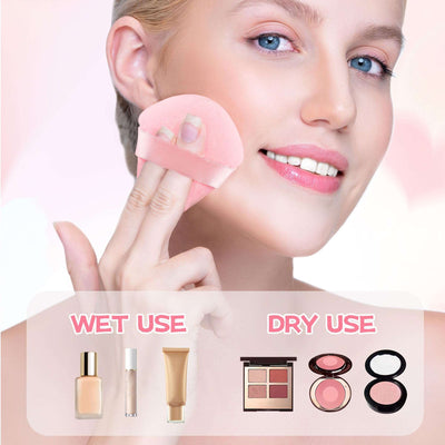 8 Pieces Triangle Powder Puff Face Soft Triangle Makeup Puff Velour Cosmetic Foundation Blender Sponge Beauty Makeup Tools