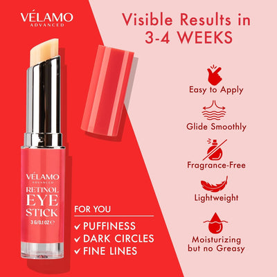 Retinol Eye Stick - Anti-Aging Cream, Reduces Lines, Dark Circles, Visible Results in 3-4 Weeks