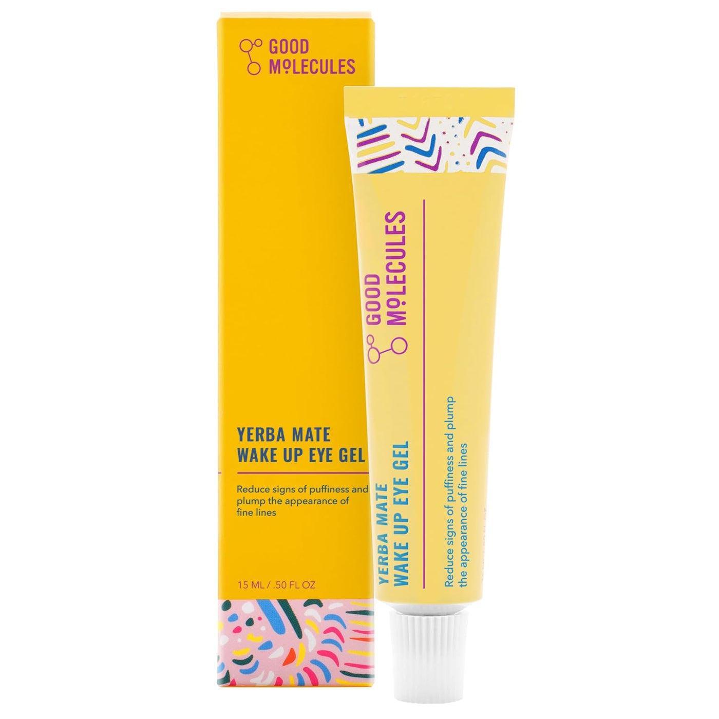 Good Molecules Yerba Mate Eye Gel - Hydrating, Caffeine-infused Skincare for Puffiness