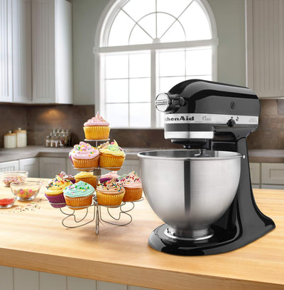 KitchenAid Classic Series 4.5 Quart Tilt-Head Stand Mixer K45SS, Onyx Black