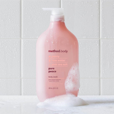 Method Body Wash, Pure Peace, Paraben and Phthalate Free, 28 oz (Pack of 1)
