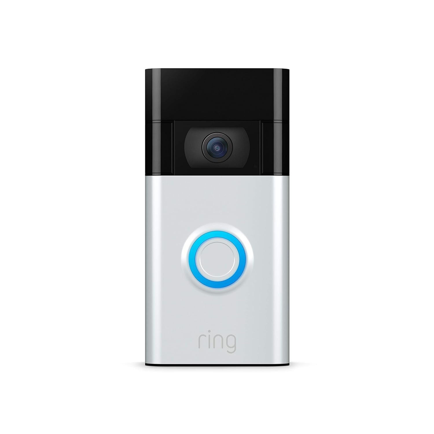 Ring Video Doorbell - 1080p HD video, improved motion detection, easy installation – Satin Nickel