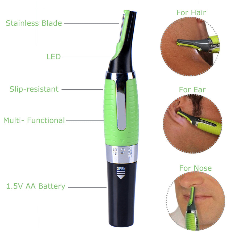 Water Resistant Nose Ear Hair Trimmer Clipper Shaver