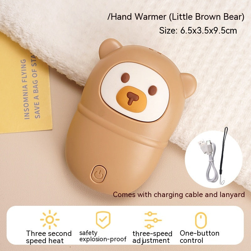 Power Bank Two-in-one Cartoon Mini Heating Pad