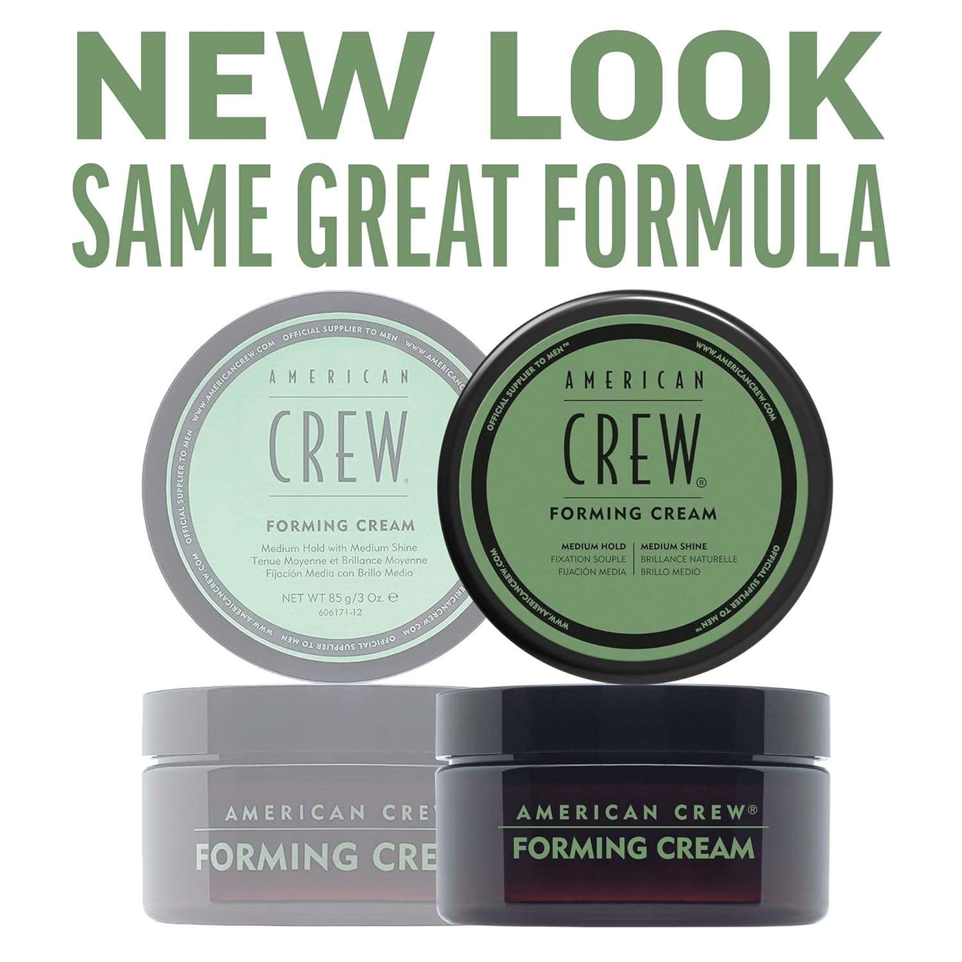 American Crew Men's Forming Cream - Medium Hold, Medium Shine, 3 Oz