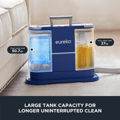 EUREKA Portable Carpet Cleaner - Pet Stain Remover - 50.7oz Water Tank - NEY100 with Cleaning Formula