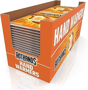 Hand Warmers - Long Lasting Safe Natural Odorless Air Activated Warmers - Up to 10 Hours of Heat - 40 Pair