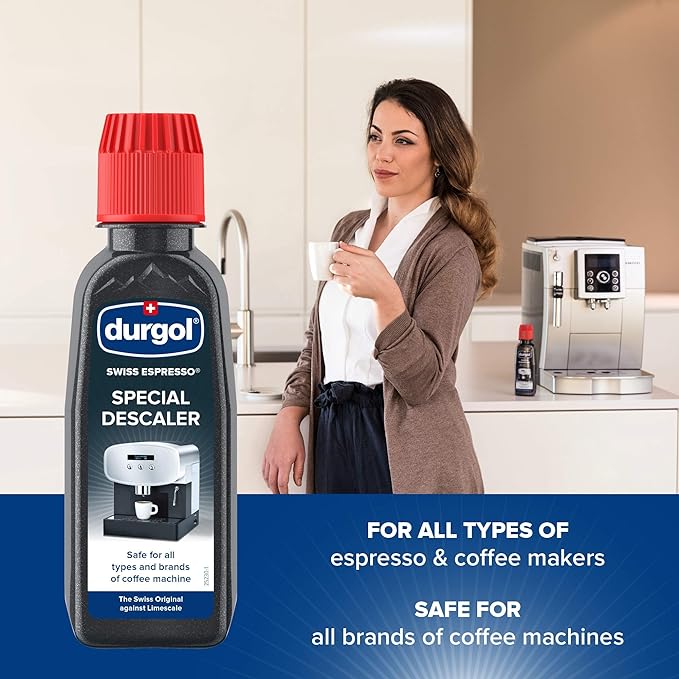 Durgol Swiss Espresso Descaler - 4.2oz, Pack of 2 - For Espresso Machines and Coffee Makers