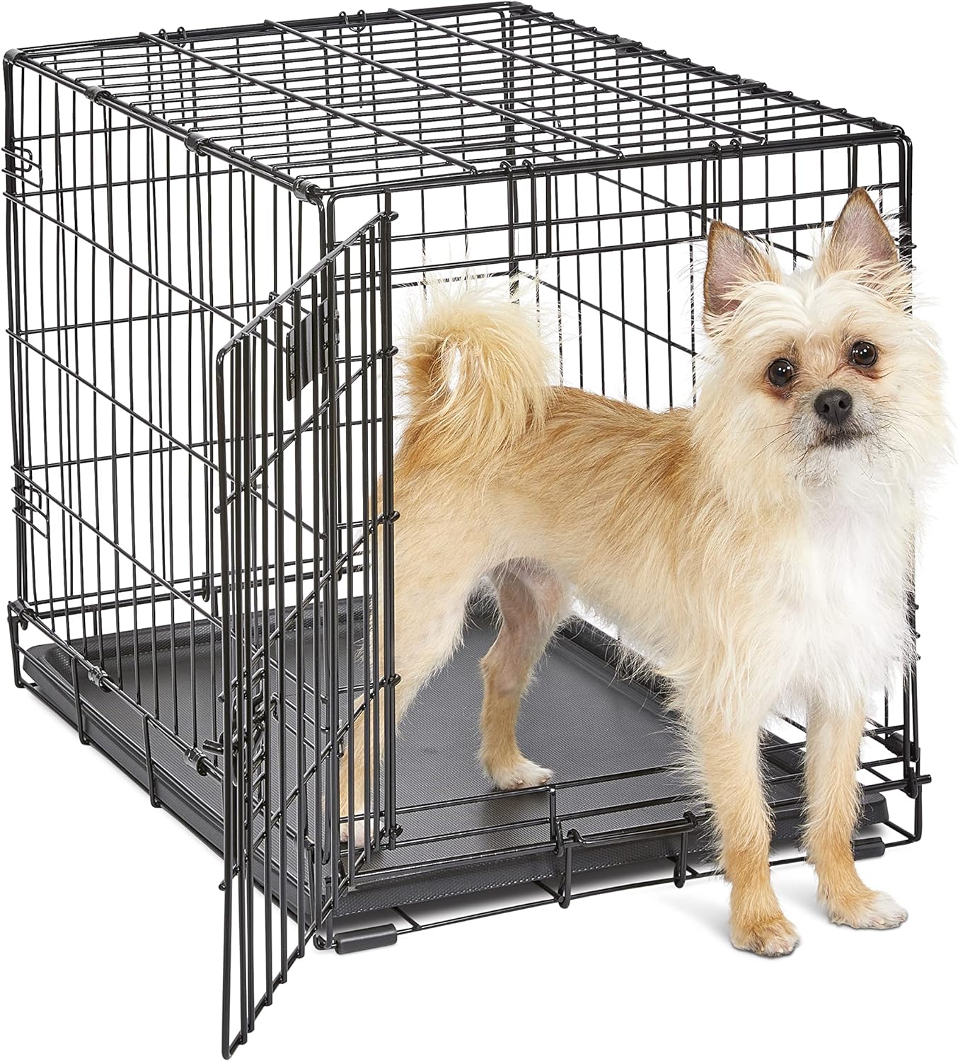 MidWest iCrate Dog Crate - Single Door, Enhanced, Leak-Proof Pan, Divider Panel, Patented Features