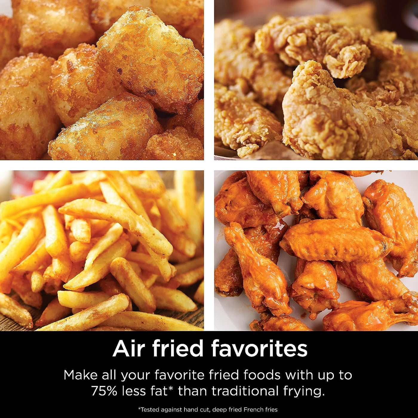 Ninja AF101 Air Fryer that Crisps, Roasts, Reheats, & Dehydrates, for Quick, Easy Meals, 4 Quart Capacity, & High Gloss Finish, Grey, Pre-Owned