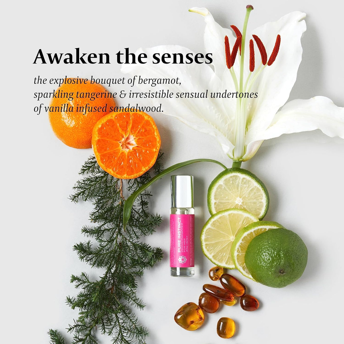 Pure Instinct Perfume with Pheromone Infused Essential Oil for Her - Roll on 10.2 ml | 0.34 Fl. Oz