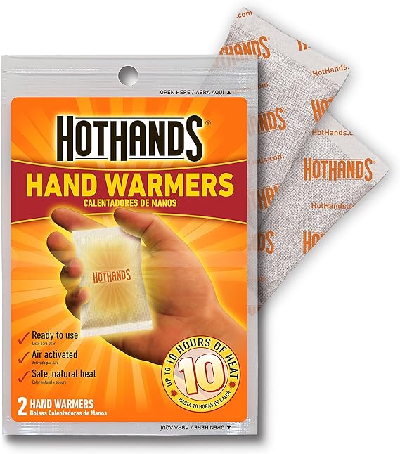 Hand Warmers - Long Lasting Safe Natural Odorless Air Activated Warmers - Up to 10 Hours of Heat - 40 Pair