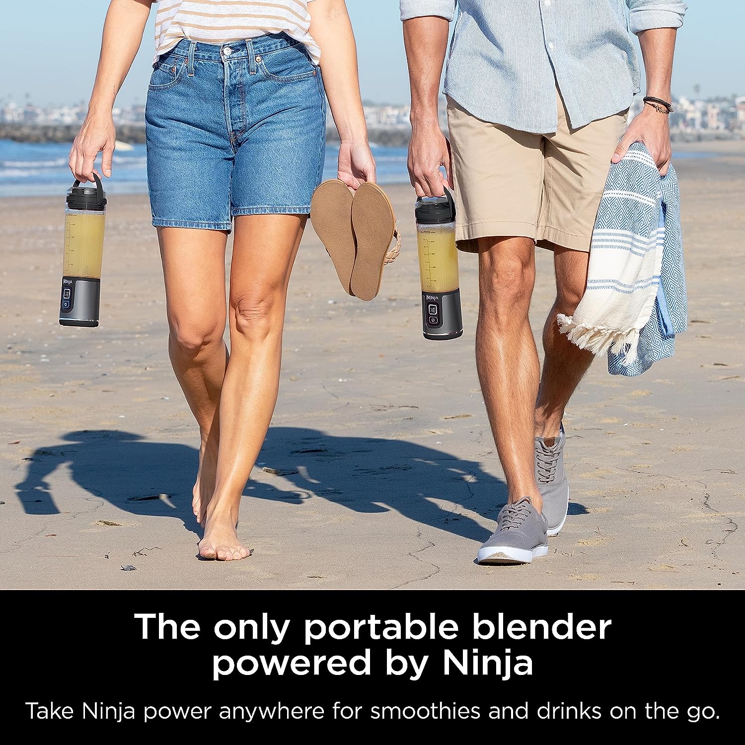 Ninja BC151BK Blast Portable Blender - Cordless, 18oz, BPA-Free, USB-C Rechargeable, Dishwasher Safe, Black