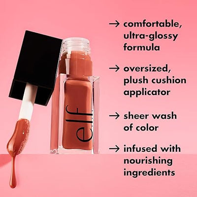 Glow Reviver Lip Oil, Nourishing Tinted Lip Oil For A High-shine Finish, Infused With Jojoba Oil, Vegan & Cruelty-free, Pink Quartz