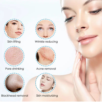Personal Care Microdermabrasion Machine Skin Analyzer Beauty Appliances Multifunction Device Face Ice Blue