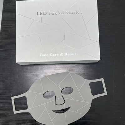 Comfortable LED Light Photon Therapy Facial Mask for Beauty and Skincare with Blue and Red Light