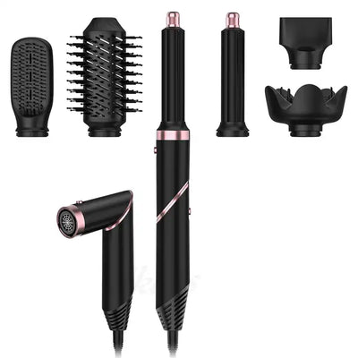 6 In 1 High Power Foldable Hot Air Hair Styler Dryer