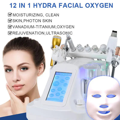 Ultrasonic Microcurent Beauty A Masque Pro Face Laser Hydra Vacuum Nano Spray Oxygen Injector Alice Super Bubble Facial Machine