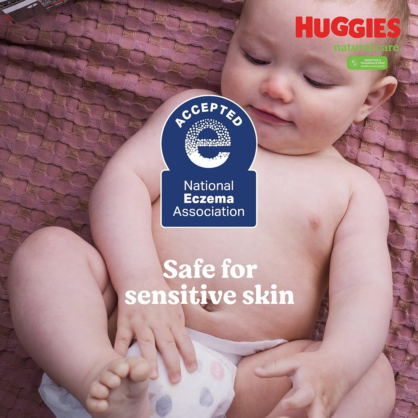 Huggies Natural Care Sensitive Baby Wipes, Hypoallergenic, 99% Purified Water, 3 Refill Packs (624 Wipes Total)