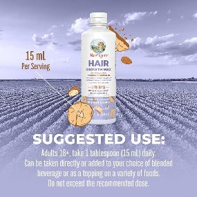 MaryRuth Women's Hair Growth MAX - Biotin 10000mcg, Lustriva - Thicker Hair, Skin Care, 15.22 Fl Oz